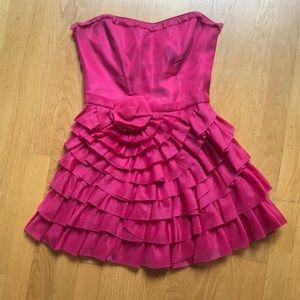 Betsey Johnson Pink strapless cocktail dress